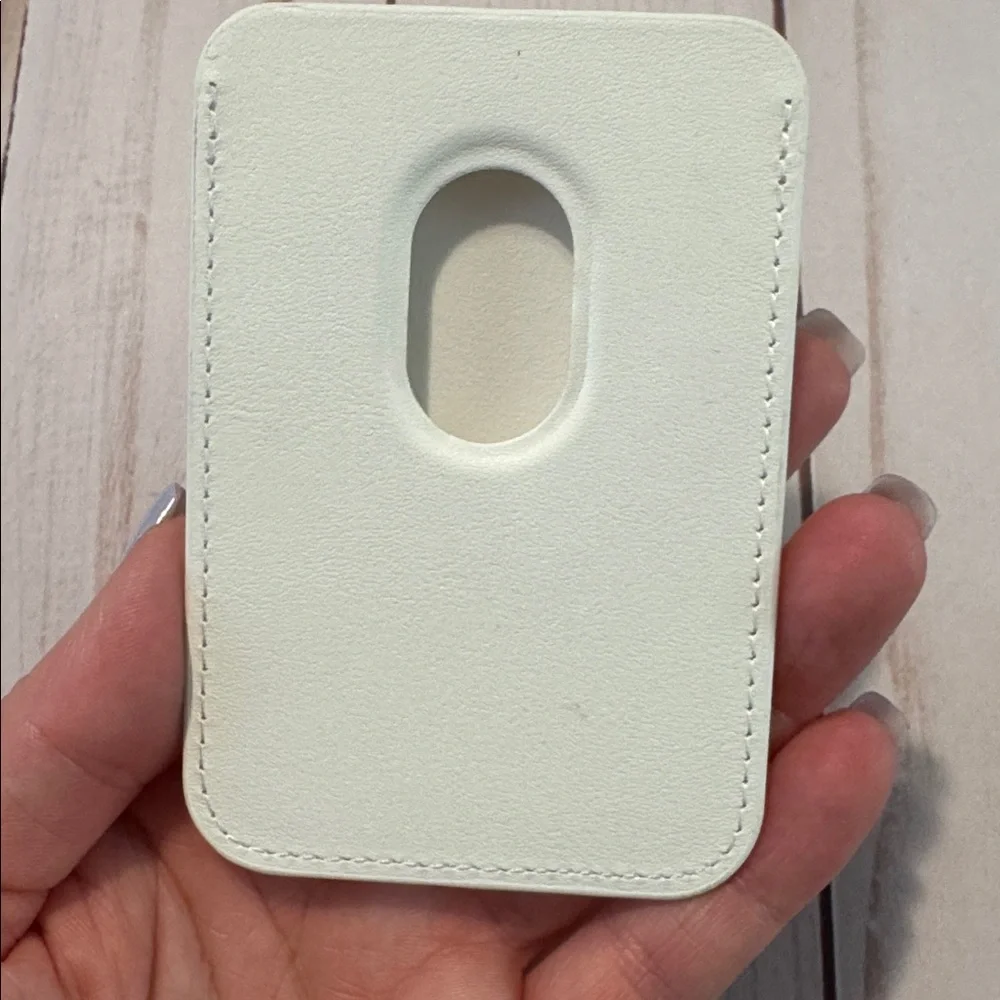White Floral Portable magnet Bank Case